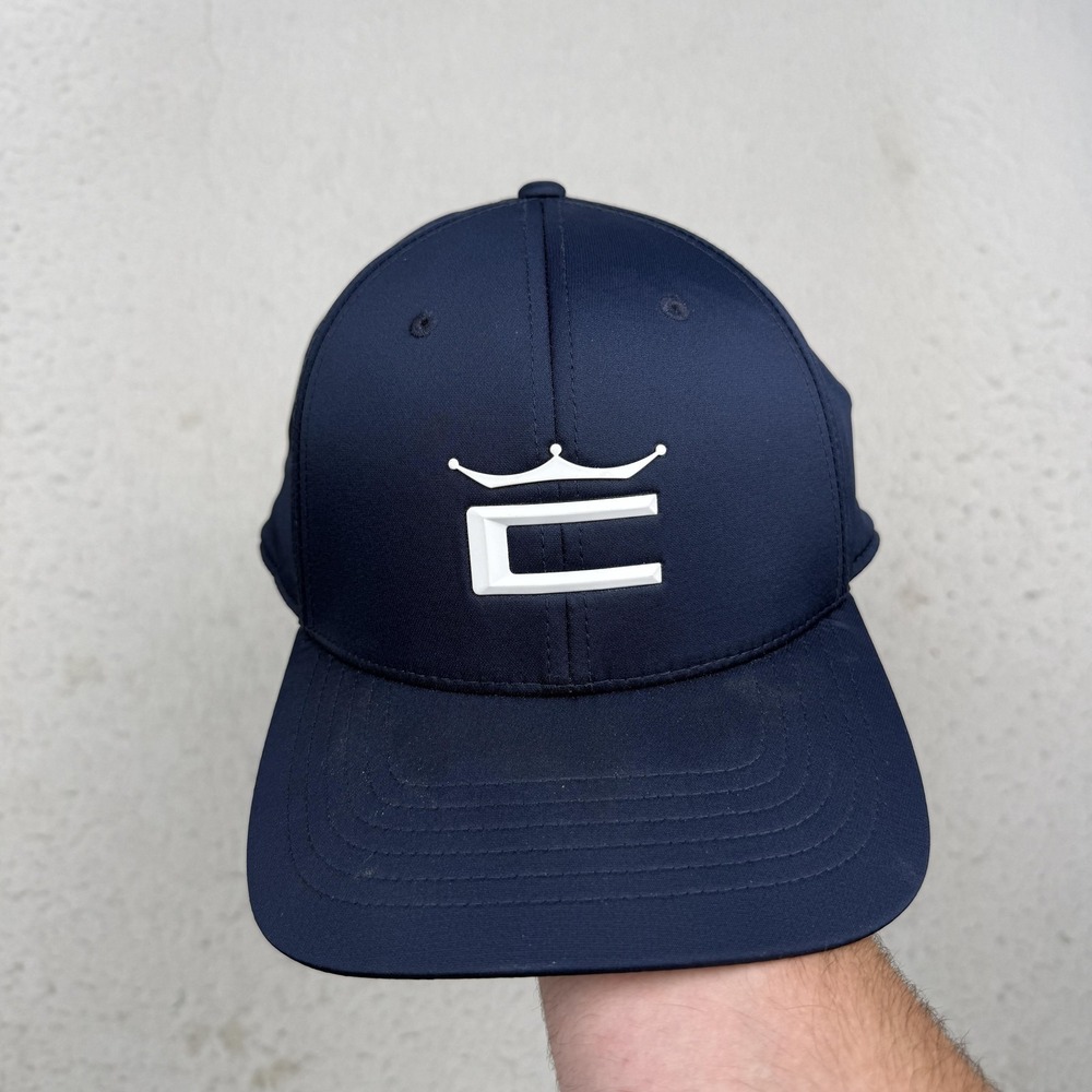 Cobra Hat Cap Snap Back One Size Blue Golf Tour Exclusive Flexfit 110 Mens